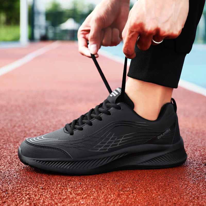 T&P BlackShield Sneakers – Waterproof Non-Slip Men’s Urban Shoes