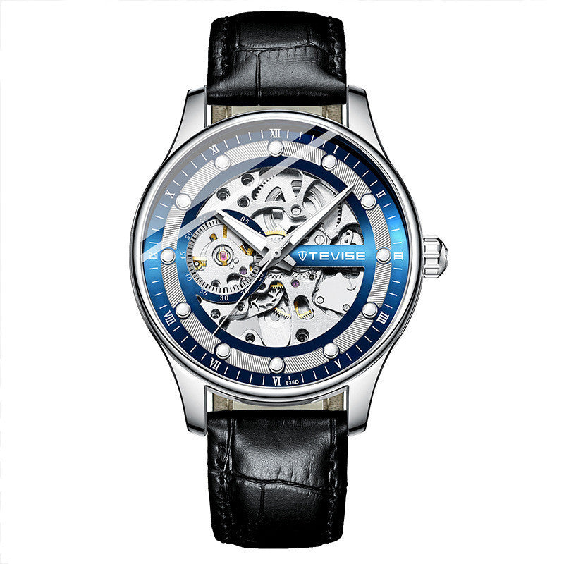 T&P Precision Blue | Mechanical Skeleton Men’s Watch
