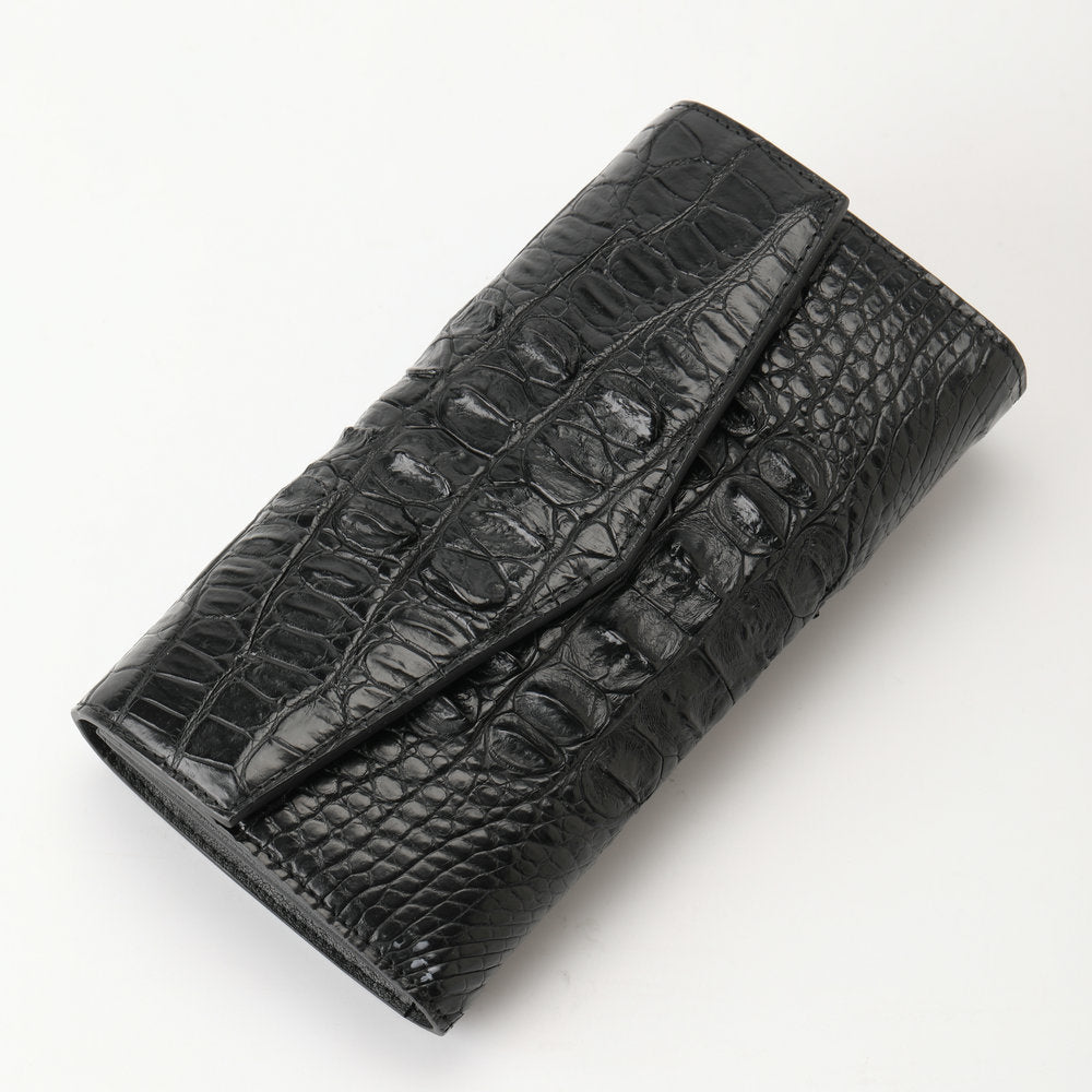 Luxury Women’s Crocodile Leather Clutch Wallet