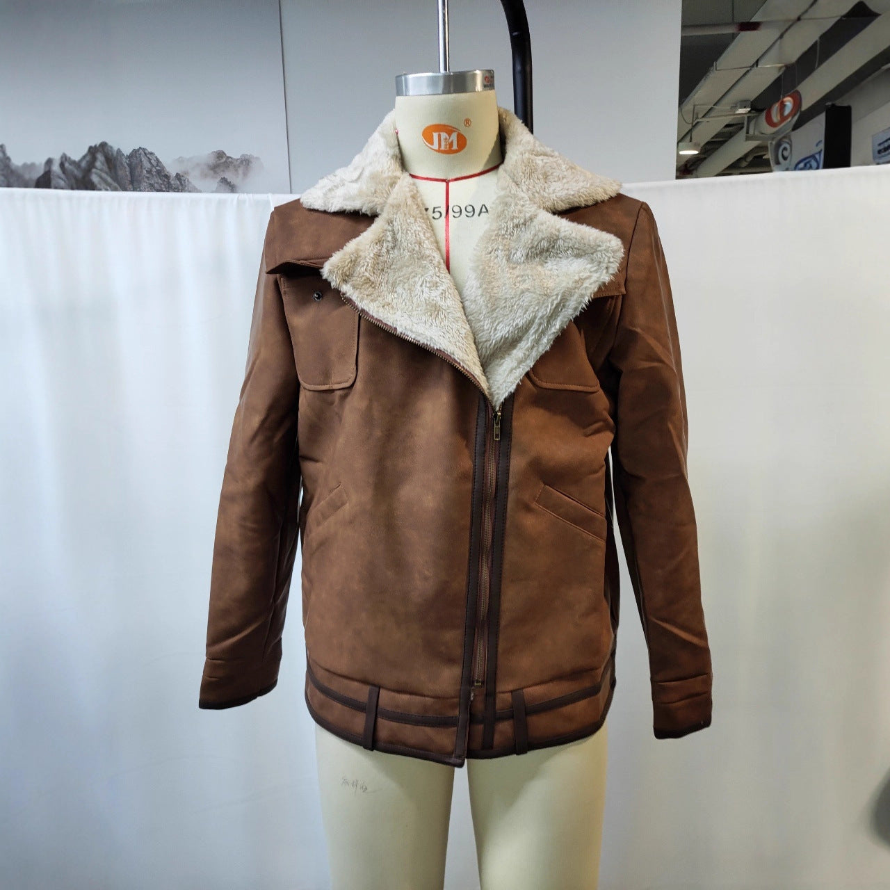 T&P Heritage | Retro Brown Suede Men’s Winter Jacket