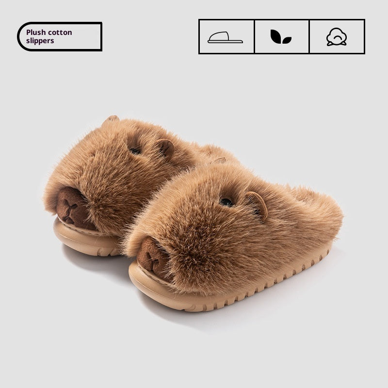 T&P Plush Animal Slippers – Women’s Autumn & Winter Home Slippers
