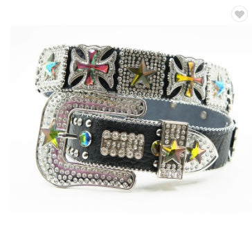 Women’s Crystal Rhinestone Fashion Belt – Statement Glam Edition