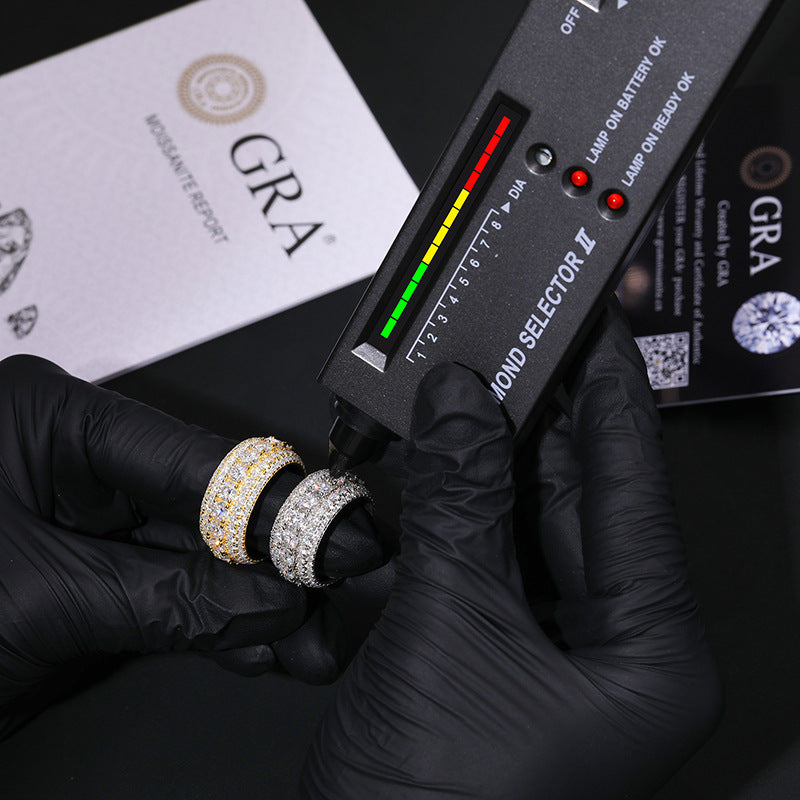 Imperial Moissanite Ring – 925 Sterling Silver / Gold Finish