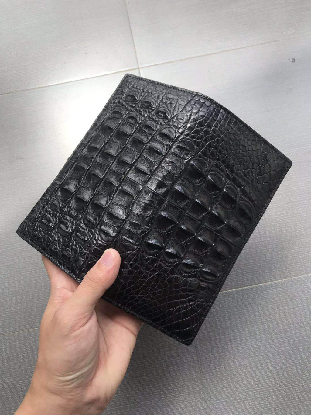 Luxury Crocodile Pattern Leather Wallet – Long Trend Casual | T&P Collection