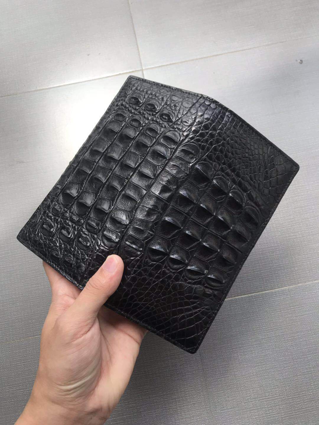 Luxury Crocodile Pattern Leather Wallet – Long Trend Casual | T&P Collection