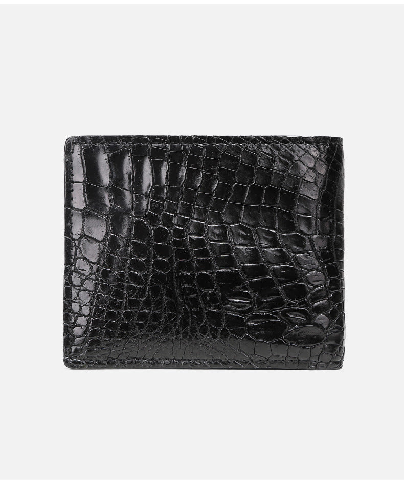 Men’s Real Leather Wallet – Crocodile Pattern | Short Version
