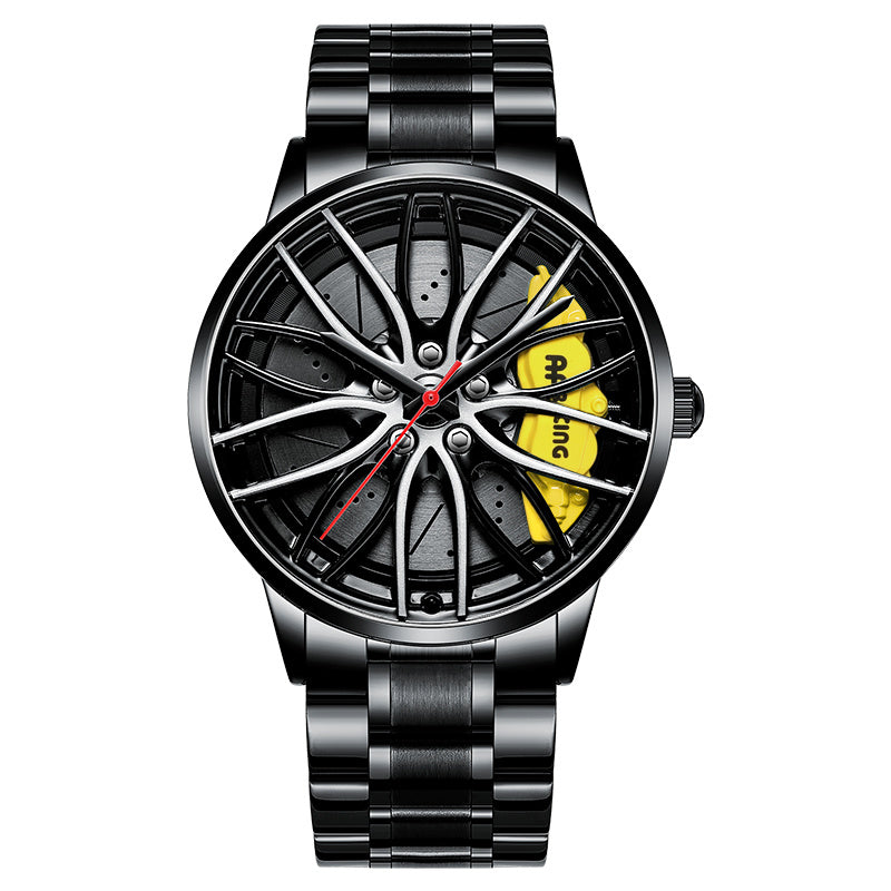 Luxury Skeleton Forged Caliper AMG488 Wheel Watch – Men’s Motorsport Inspired Timepiece