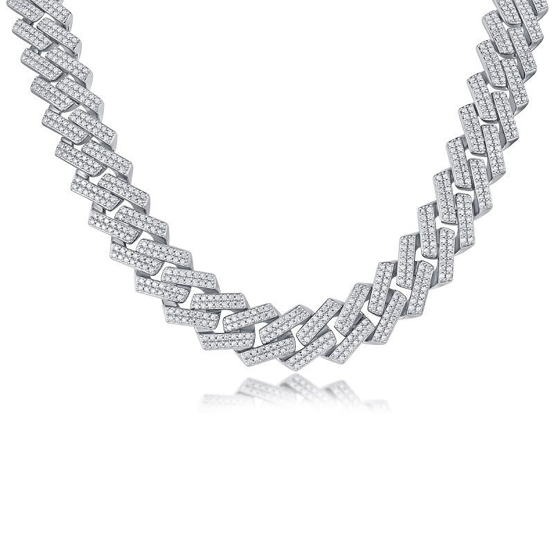 S925 Sterling Silver Challenge Necklace – Luxury Men’s Certified Jewelry