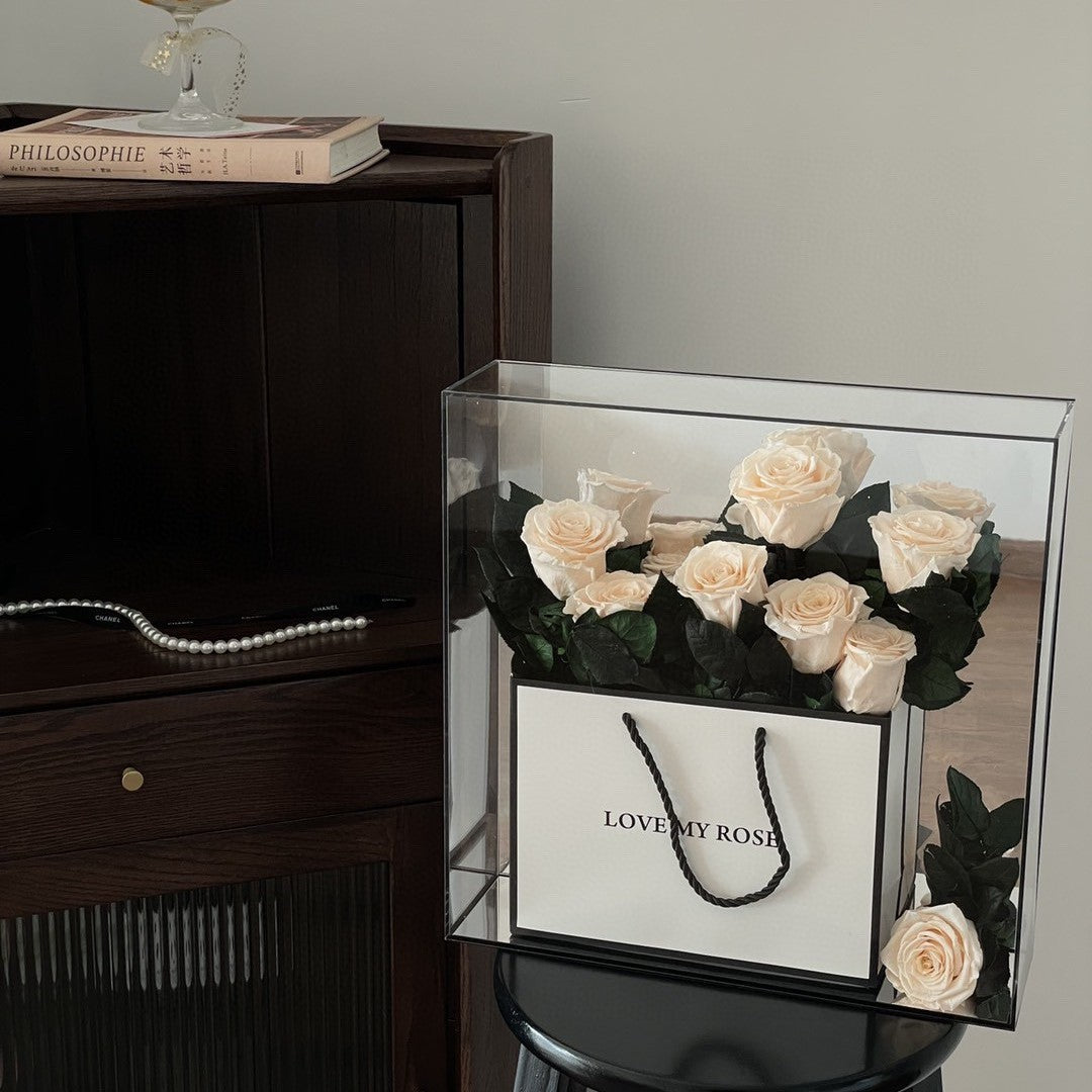 Eternal Rose Luxury Acrylic Gift Box – Romantic Valentine’s Day & Anniversary Surprise