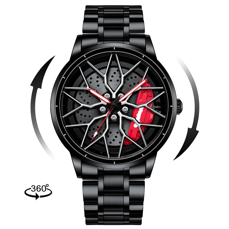 Luxury Skeleton Forged Caliper AMG488 Wheel Watch – Men’s Motorsport Inspired Timepiece
