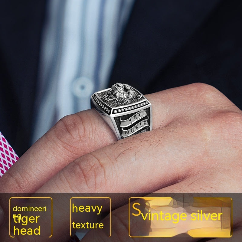 Royal Tiger Ring – 18K Gold Finish / 925 Sterling Silver Base